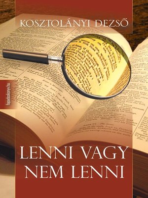 cover image of Lenni vagy nem lenni